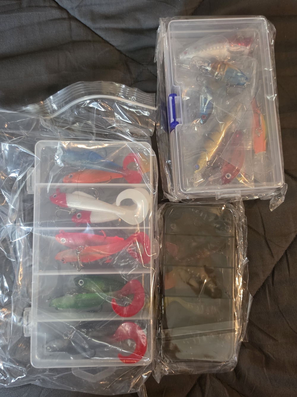 3 Pack Assorted Fishing Lures Kits Brand New